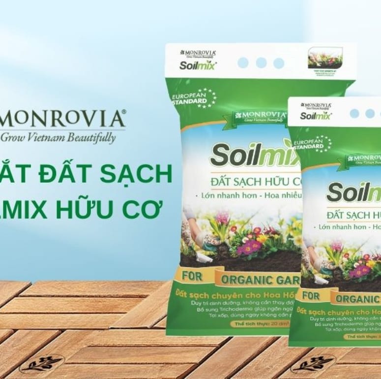 Ra mắt đất sạch SOILMIX 100% nguyên liệu nhập khẩu cho cây trồng