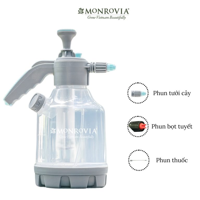 Bình tưới 3 Lít + tặng vòi xịt bọt tuyết - Monrovia Official